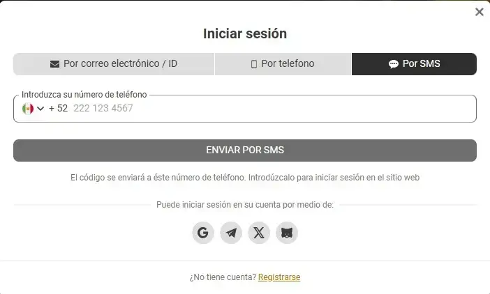 Inicio de sesión en MelBet
